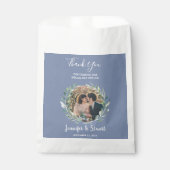 Sachets En Papier Feuilles rustiques aquarelle merci mariage photo (Devant)