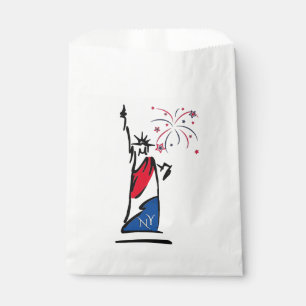 Sachets En Papier Feux d'artifice du 4 juillet de la Statue de la Li