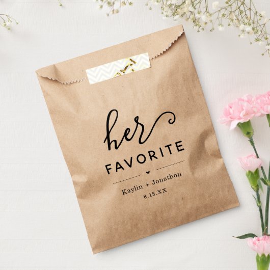 Sachets En Papier fiançailles de Fête des mariées Mariage "Son favor (Scellé)