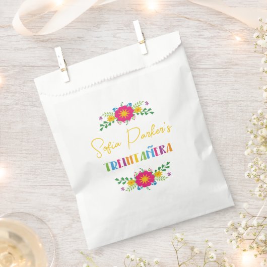 Sachets En Papier Fiesta floral mexicain Treintañera (Coupé)