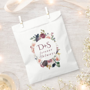 Sachets En Papier Figues florissantes   Moody Rustic Monogram Wreath