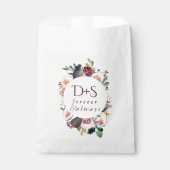 Sachets En Papier Figues florissantes | Moody Rustic Monogram Wreath (Devant)