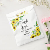 Sachets En Papier Fille Baby shower Boho tournesol Merci (Scellé)