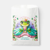 Sachets En Papier Fille Conte Fée Grenouille Princesse Anniversaire (Devant)