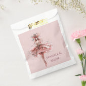 Sachets En Papier Fille étincelante en Rose Rose robe or (Scellé)