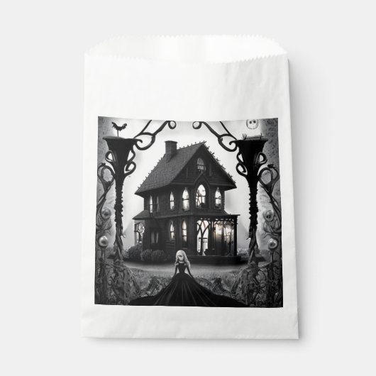 Sachets En Papier Fille fantôme et demeure hantée (Devant)