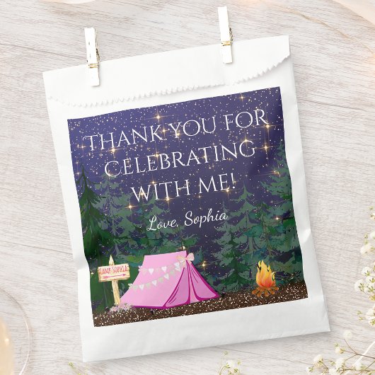 Sachets En Papier Fille Glamping Camping