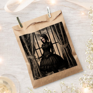 Sachets En Papier Fille gothique et manoir hanté