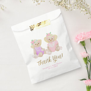 Sachets En Papier Fille Tea Party Porte Baby shower Merci