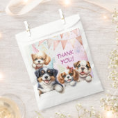 Sachets En Papier Filles Chiot Lets Pawty Anniversaire (Coupé)