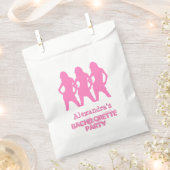 Sachets En Papier Filles de la fête rose personnalisées bachelorette (Coupé)