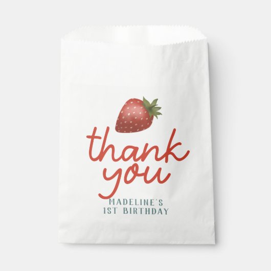 Sachets En Papier Filles mignonne Berry Premiers enfants 1er anniver (Devant)