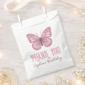Sachets En Papier Filles mignonne papillon rose Anniversaire de enfa (Coupé)