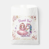 Sachets En Papier Filles Princesse Unicorn Anniversaire fête d'anniv (Devant)