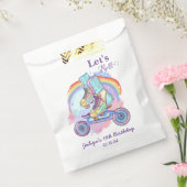 Sachets En Papier Filles Roller Patinage violet Anniversaire (Scellé)