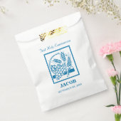 Sachets En Papier Fils, Première Communion, Blé, Raisins Bleu (Scellé)