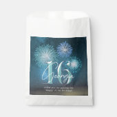 Sachets En Papier Fireworks Sweet 16 ID Turquoise984 (Devant)