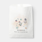 Sachets En Papier First Trip Around the Sun space animals Birthday  (Devant)