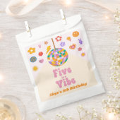 Sachets En Papier Five Is A Vibe Disco Ball 5e fête d'anniversaire (Coupé)
