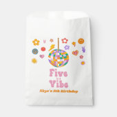Sachets En Papier Five Is A Vibe Disco Ball 5e fête d'anniversaire (Devant)