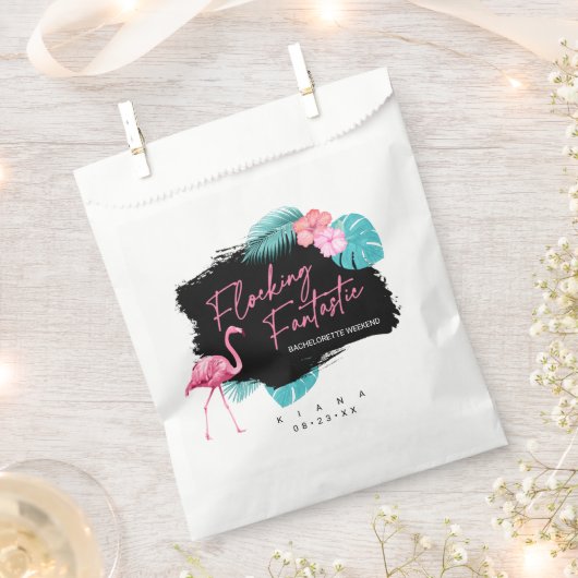 Sachets En Papier Flamant rose Bachelorette Fantastic V2 ID930 (Coupé)