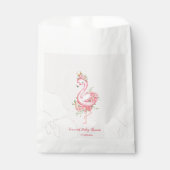 Sachets En Papier Flamant rose rose C'est un Baby shower fille (Devant)