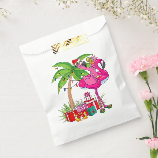 Sachets En Papier Flamant rose rose Tropical Noël En Juillet Été Pa (Scellé)