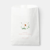Sachets En Papier Fleur Blanche Élégante (Devant)