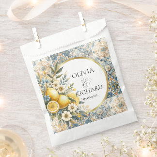 Sachets En Papier Fleur carrelée méditerranéenne Italien Positano Le