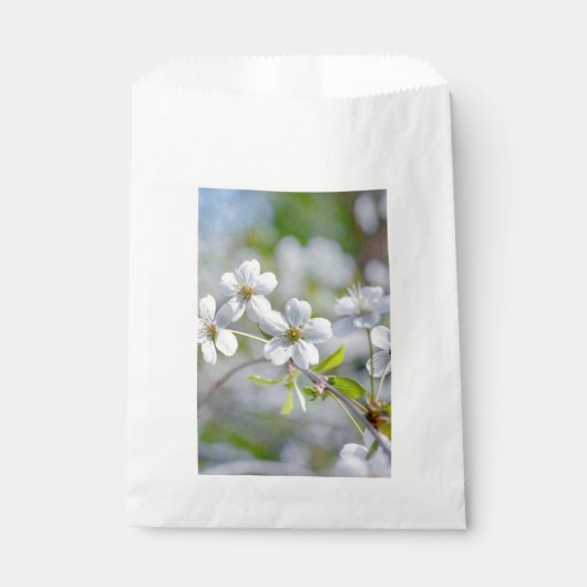 Sachets En Papier Fleur de cerisier blanche (Devant)