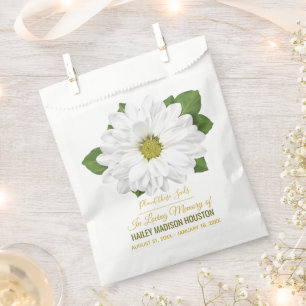 Sachets En Papier Fleur de chrysanthème Mémorial funéraire