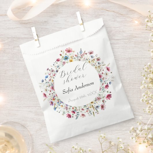 Sachets En Papier Fleur de fête de jardin français (Coupé)