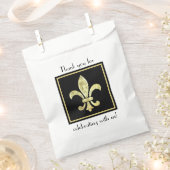 Sachets En Papier Fleur De Lis Feuille D'or (Coupé)