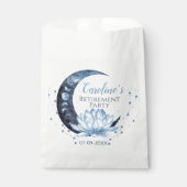 Sachets En Papier Fleur de Lotus Bleu de la partie de retraite (Devant)