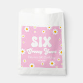 Sachets En Papier Fleur de marguerite Six années Super 6e fête d'ann (Devant)