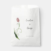 Sachets En Papier Fleur de tulipe rose (Devant)