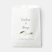 Sachets En Papier Fleur de tulipe rose (Devant)
