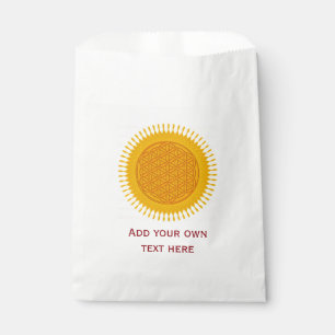 Sachets En Papier Fleur de vie / Blume des Lebens - Jaune SUNNY