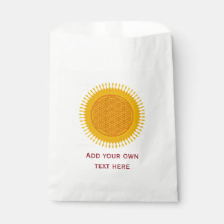 Sachets En Papier Fleur de vie / Blume des Lebens - Jaune SUNNY