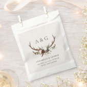 Sachets En Papier Fleur feuillage rustique et fête de mariage de cer (Coupé)