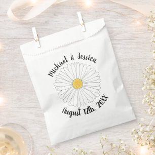 Sachets En Papier Fleur Jardin Floral Jaune Blanc