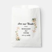 Sachets En Papier Fleur Lotus de Mariage Vintage (Devant)