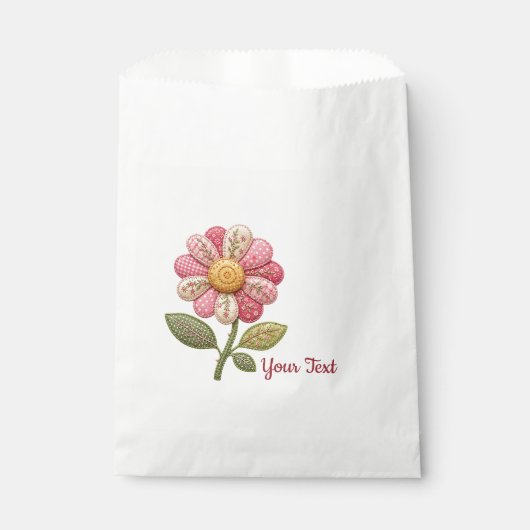 Sachets En Papier Fleur patchwork dans le style country (Devant)