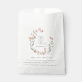 Sachets En Papier Fleur rose mignonne Fille Fille Anniversaire Faits (Devant)