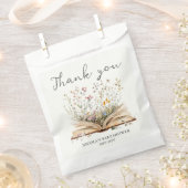 Sachets En Papier Fleur sauvage | Baby shower à thème du livre (Coupé)