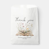 Sachets En Papier Fleur sauvage | Baby shower à thème du livre (Devant)