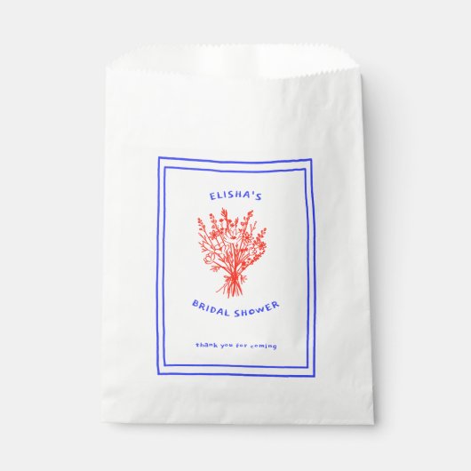 Sachets En Papier Fleur sauvage Bouquet Rustique Whimsical Fête des  (Devant)