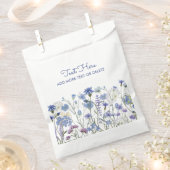 Sachets En Papier Fleur sauvage d'aquarelle bleu Meadow (Coupé)