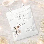 Sachets En Papier Fleur sauvage d'automne Boho | MERCI (Coupé)