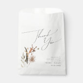 Sachets En Papier Fleur sauvage d'automne Boho | MERCI (Devant)